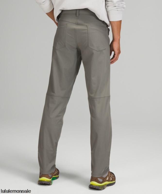 Lululemon Deutschland DELULU1072 | Lululemon Deutschland Grey Sage Abc Classic-fit Hose 34 Warpstreme